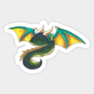 Tiny Little Western Dragon Sticker